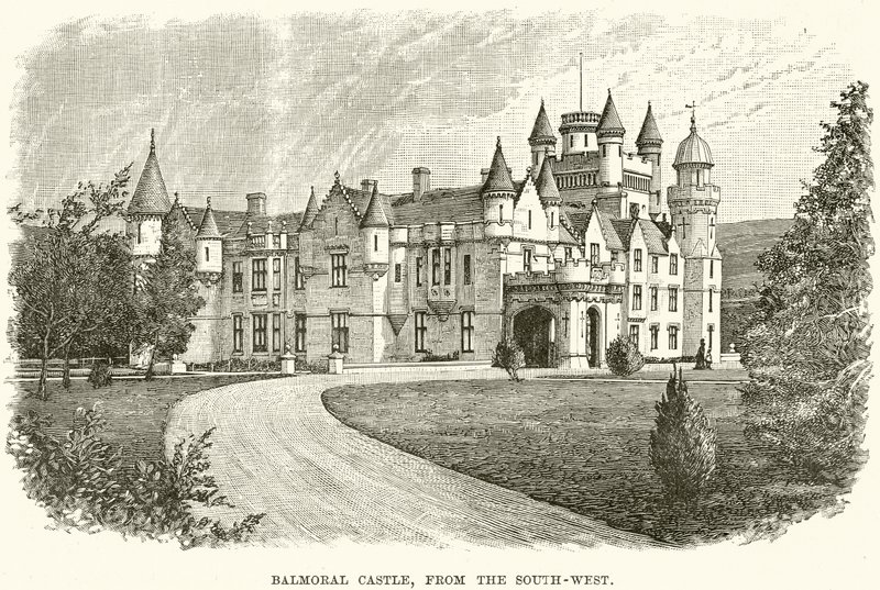 Château de Balmoral, depuis le sud-ouest - English School