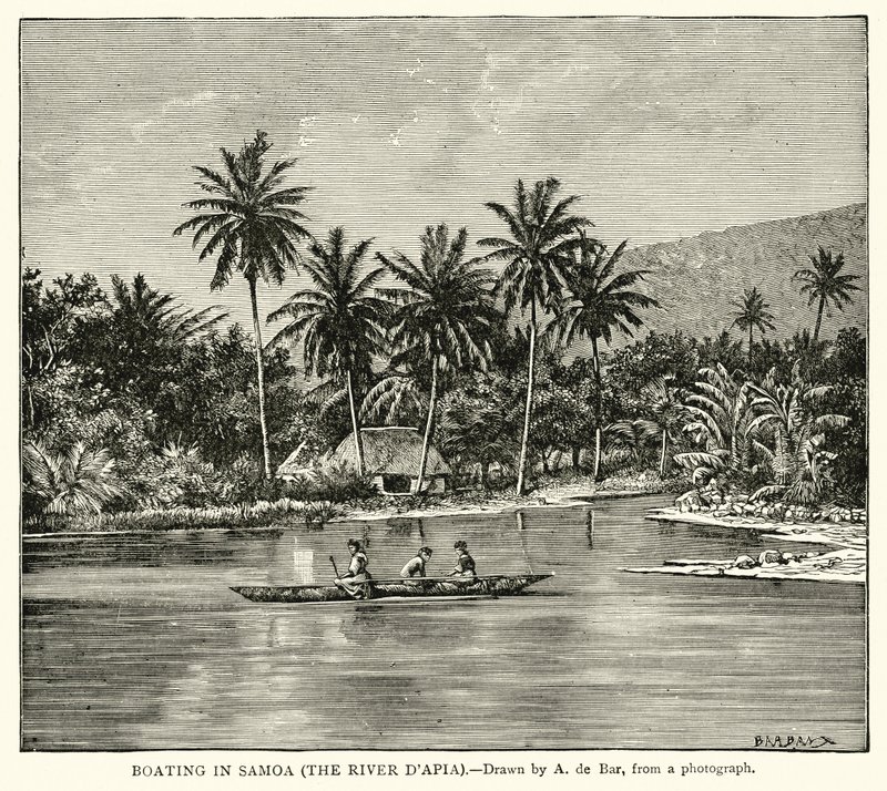 Navigation à Samoa (la rivière D