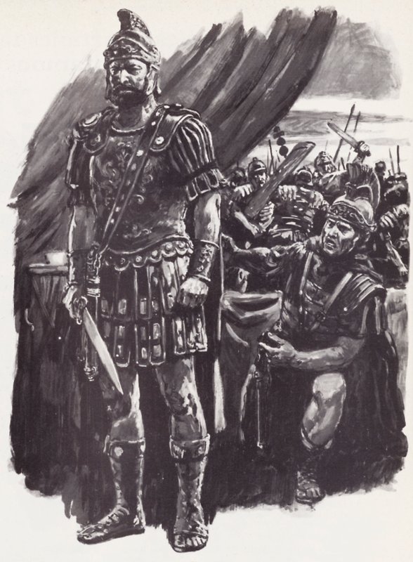 Brutus, vaincu à la bataille de Philippes et désespérant de s