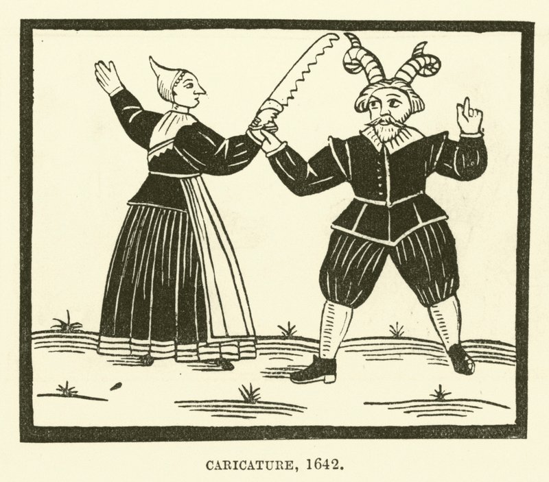 Caricature, 1642 - English School