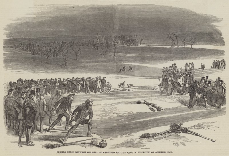 Match de curling entre le Comte de Mansfield et le Comte d