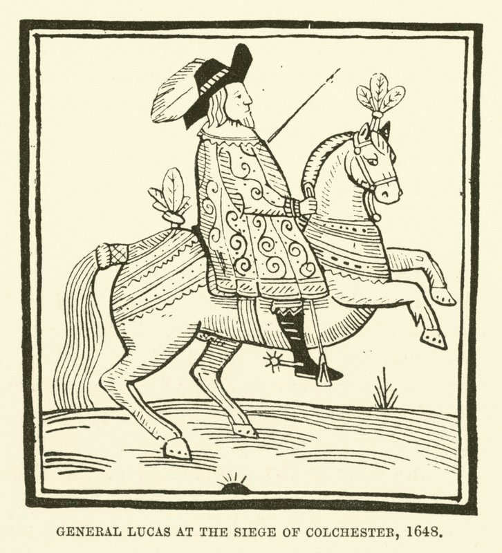 Général Lucas au siège de Colchester, 1648 - English School