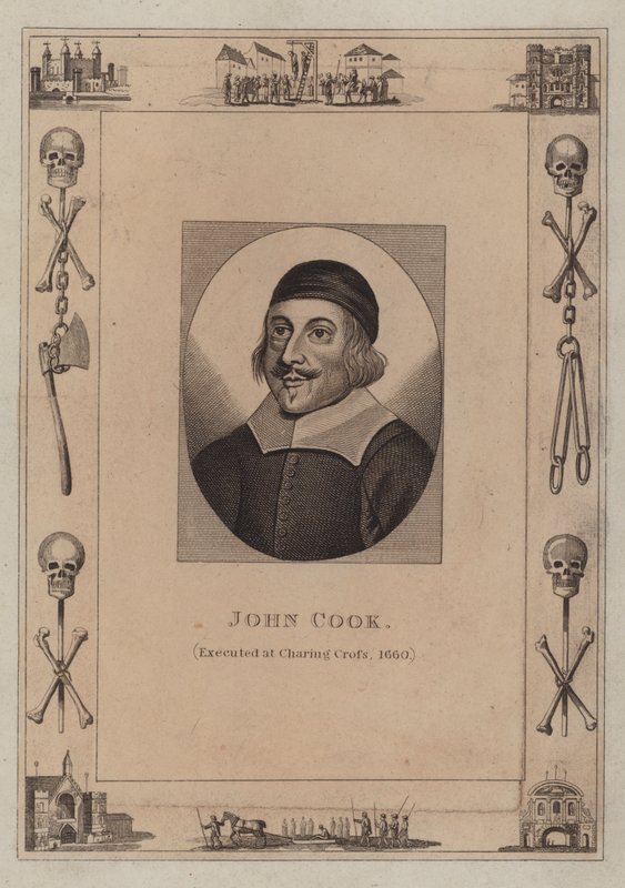 John Cook, exécuté à Charing Cross, 1660 - English School