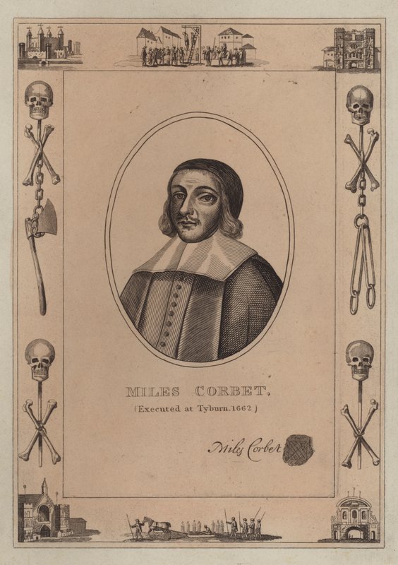 Miles Corbet, exécuté à Tyburn, 1662 - English School
