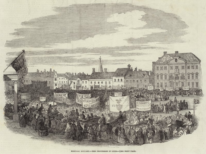 Estuaire de Norfolk, la procession à Lynn - English School