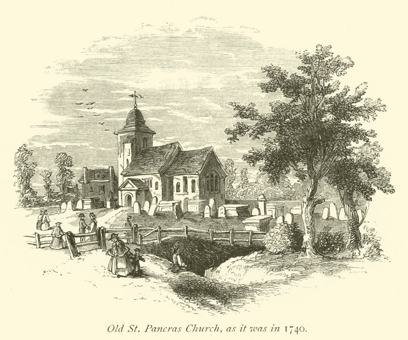 Vieille église de St Pancras, telle qu