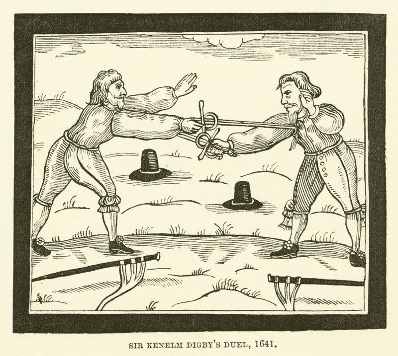 Le duel de Sir Kenelm Digby, 1641 - English School