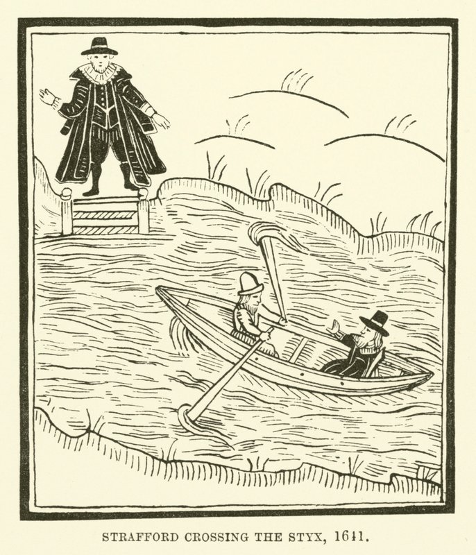 Strafford traversant le Styx, 1641 - English School