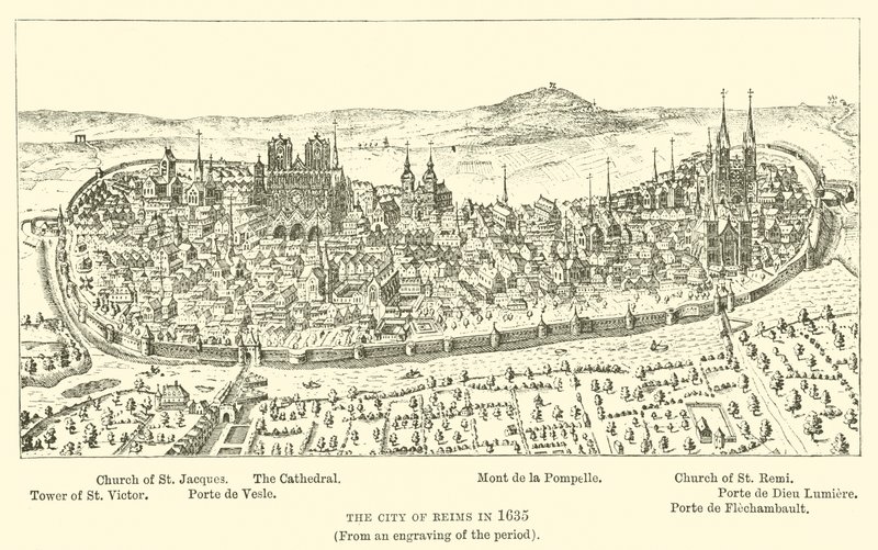 La ville de Reims en 1635, (d