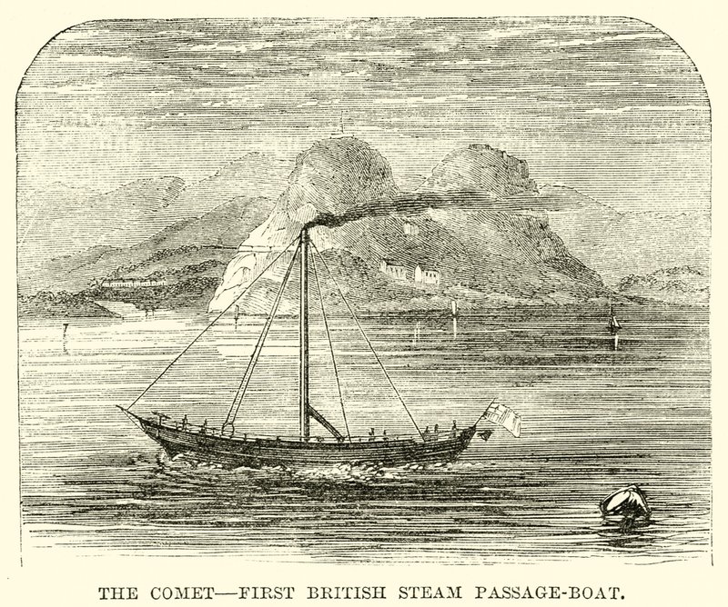 Le Comet ? Premier bateau à vapeur britannique - English School