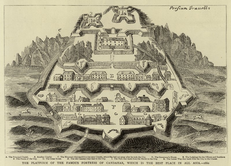 La plateforme de la célèbre forteresse de Candahar, qui est le meilleur endroit de toute l