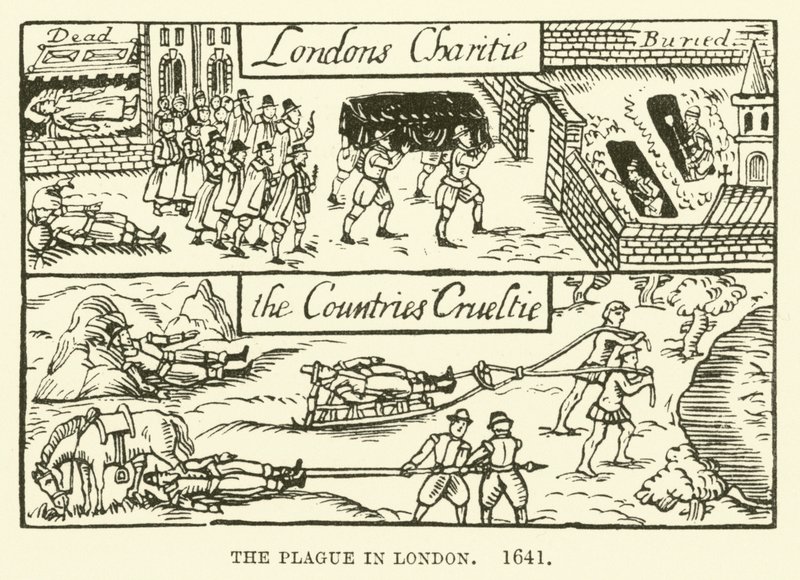 La peste à Londres, 1641 - English School