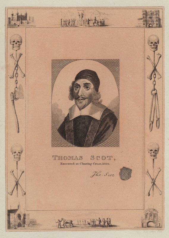 Thomas Scot, exécuté à Charing Cross, 1660 - English School