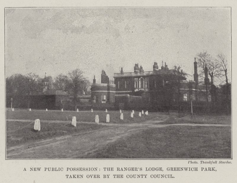 Une nouvelle possession publique, le Rangers Lodge, Greenwich Park, pris en charge par le Conseil du Comté - English Photographer