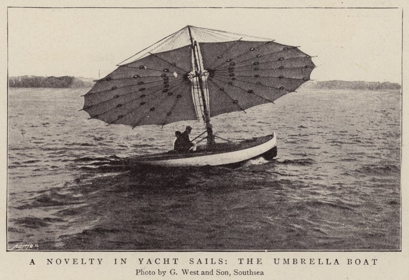 Une nouveauté dans les voiles de yacht, le bateau parapluie - English Photographer