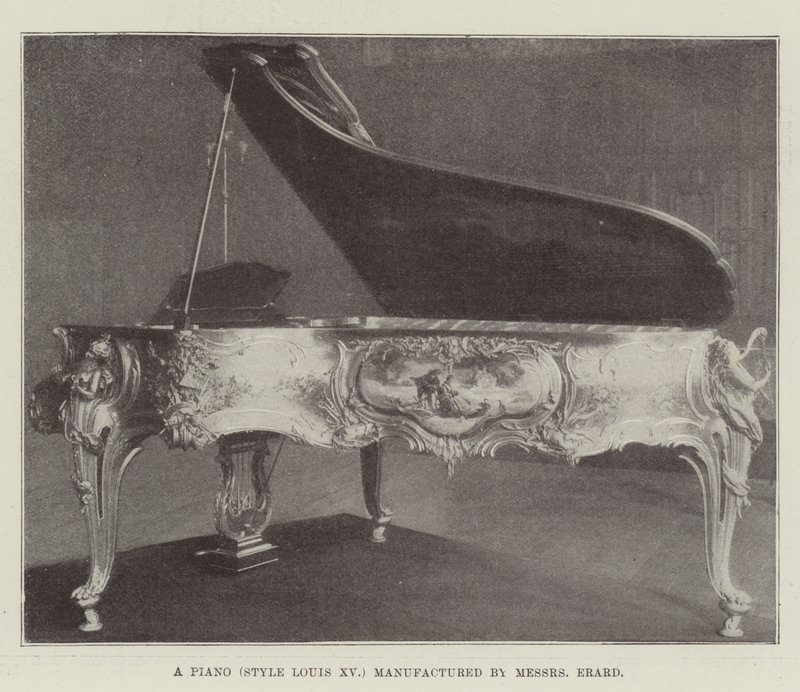 Un piano (style Louis XV) fabriqué par Messieurs Erard - English Photographer