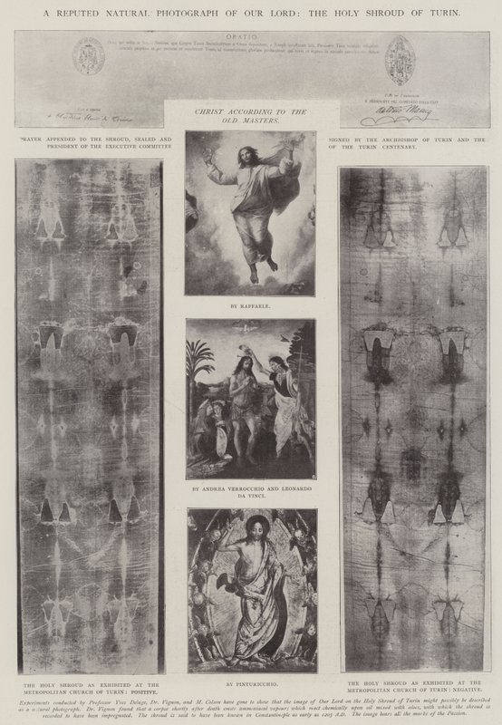 Une photographie réputée naturelle de Notre Seigneur, le Saint Suaire de Turin - English Photographer
