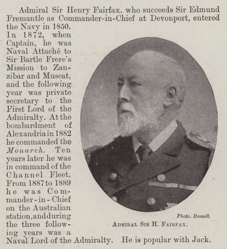 Amiral Sir H Fairfax - English Photographer