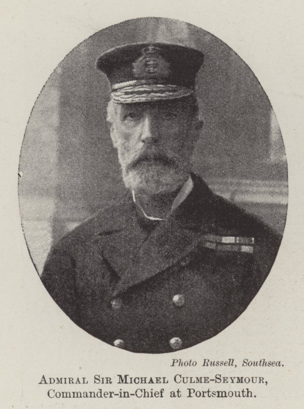 Amiral Sir Michael Culme-Seymour, commandant en chef à Portsmouth - English Photographer