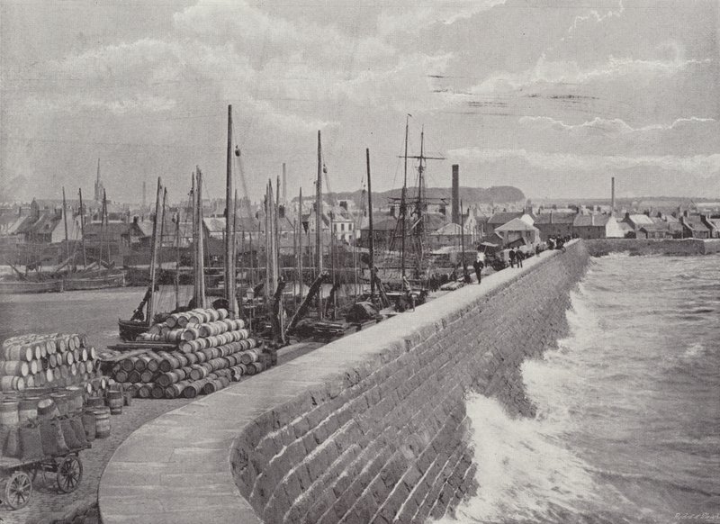 Arbroath, le mur de protection - English Photographer