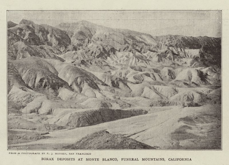 Dépôts de borax à Monte Blanco, Funeral Mountains, Californie - English Photographer