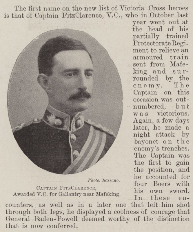Capitaine FitzClarence, récompensé par la VC pour bravoure près de Mafeking - English Photographer