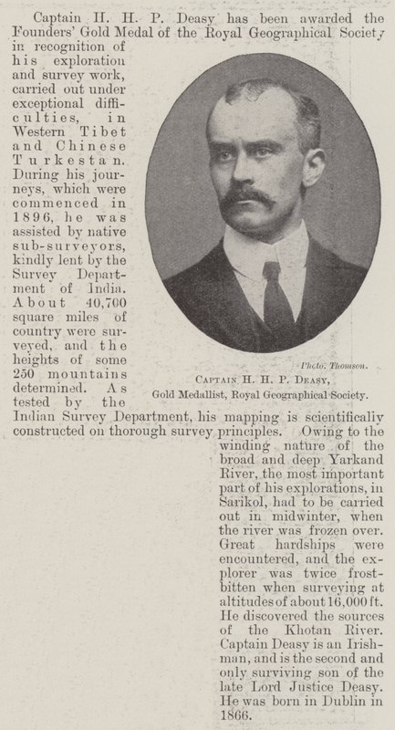 Capitaine H H P Deasy, médaillé d