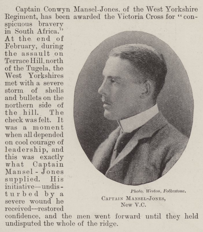 Capitaine Mansel-Jones, nouveau VC - English Photographer
