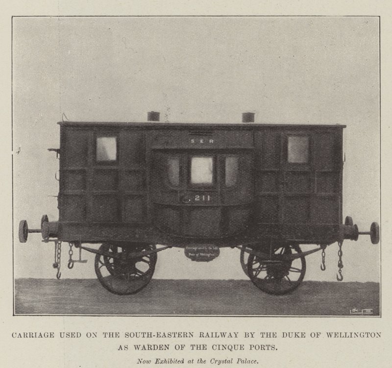 Voiture utilisée sur la South-Eastern Railway par le duc de Wellington en tant que gardien des Cinq Ports - English Photographer
