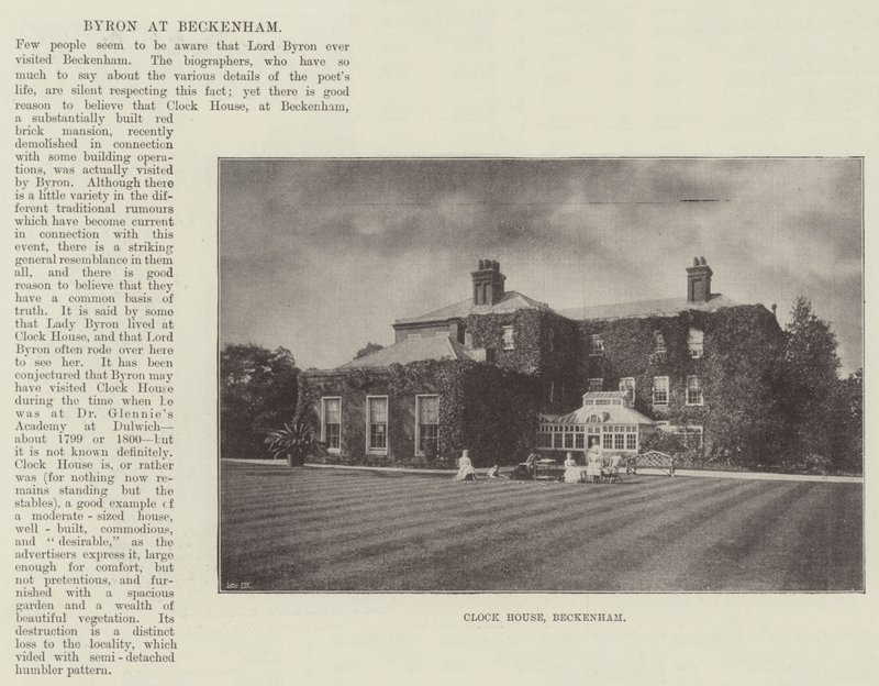 Clock House, Beckenham - English Photographer