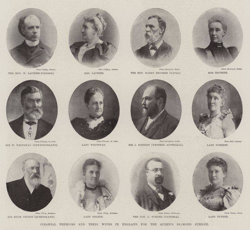 Premiers ministres coloniaux et leurs épouses en Angleterre pour le Jubilé de diamant de la Reine - English Photographer