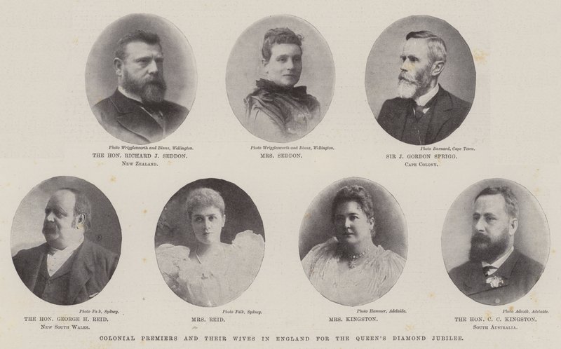 Premiers ministres coloniaux et leurs épouses en Angleterre pour le Jubilé de diamant de la Reine - English Photographer