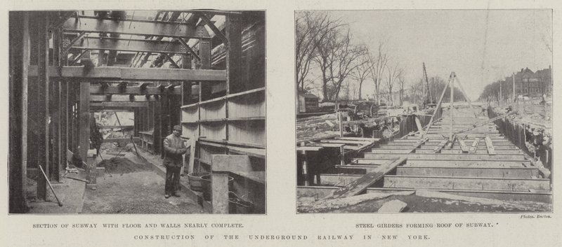 Construction du métro à New York - English Photographer