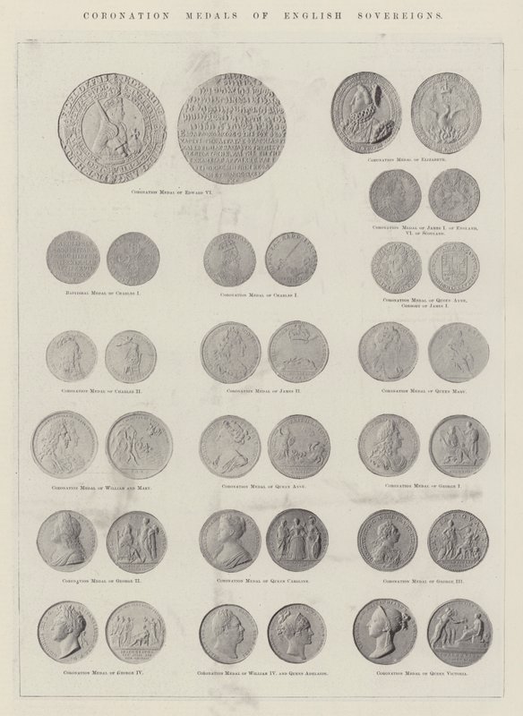 Médailles de couronnement des souverains anglais - English Photographer