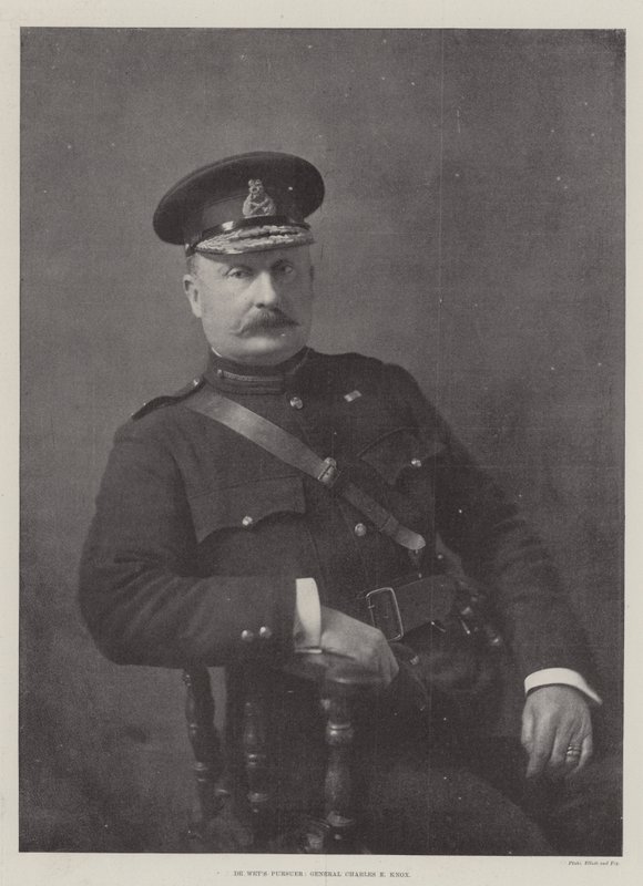 Le poursuivant de De Wet, général Charles E Knox - English Photographer