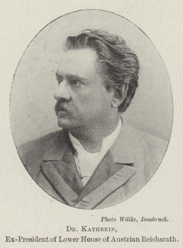 Dr Kathrein, ex-président de la chambre basse du Reichsrath autrichien - English Photographer