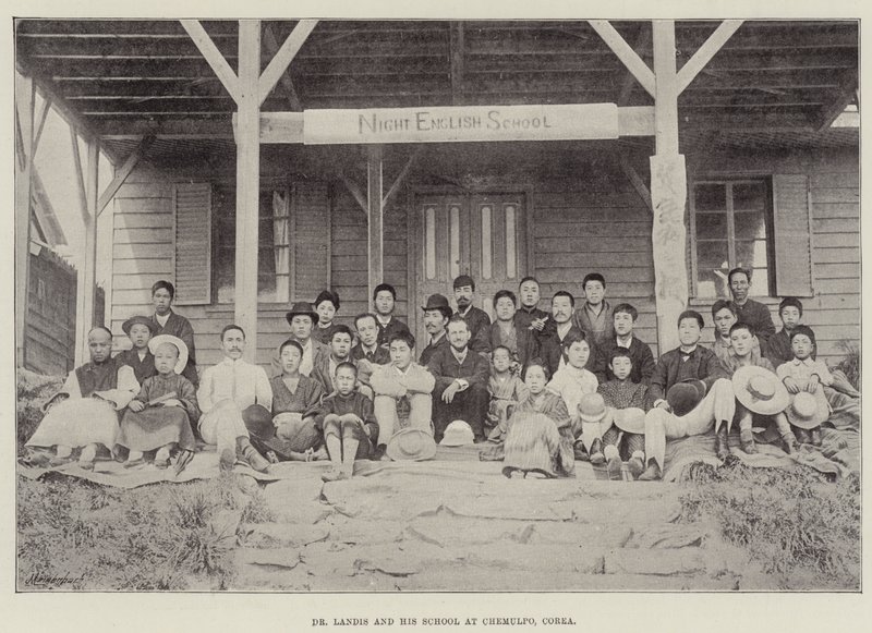 Dr Landis et son école à Chemulpo, Corée - English Photographer