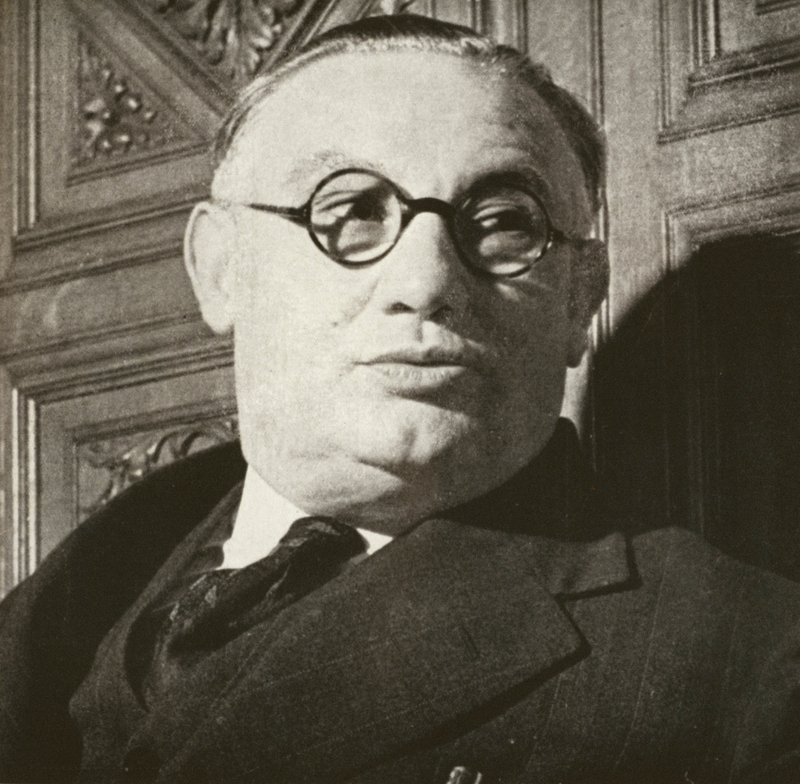 Ernest Bevin, portrait, vers 1940 - English Photographer
