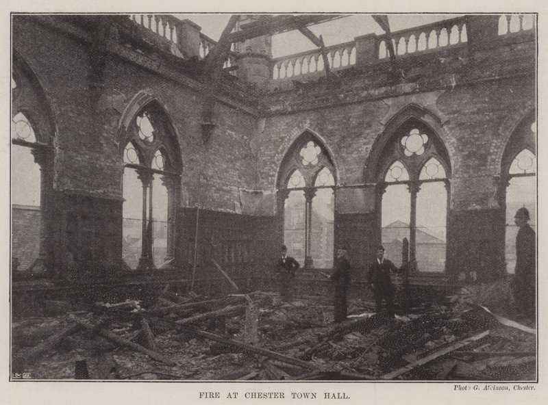Incendie à la mairie de Chester - English Photographer