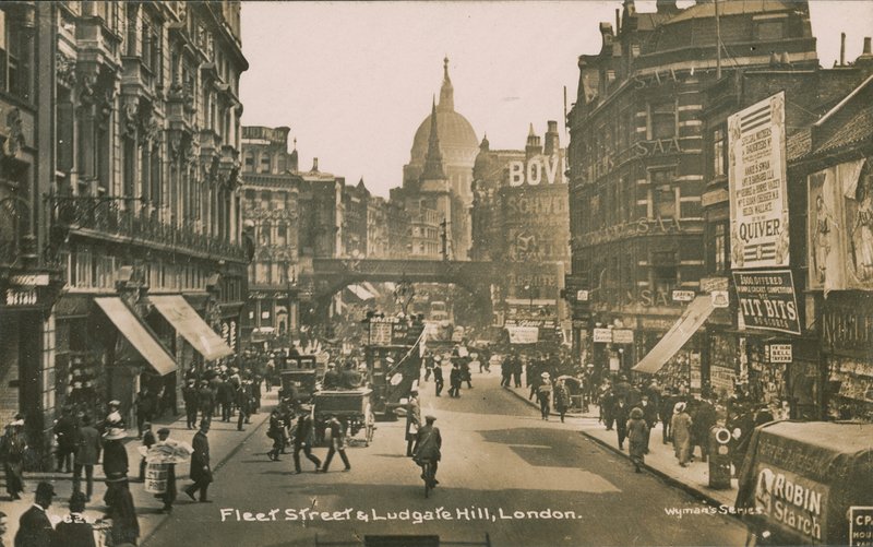 Fleet Street et Ludgate Hill, Londres - English Photographer