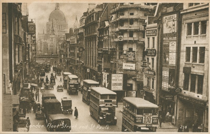 Fleet Street et Cathédrale Saint-Paul, Londres - English Photographer