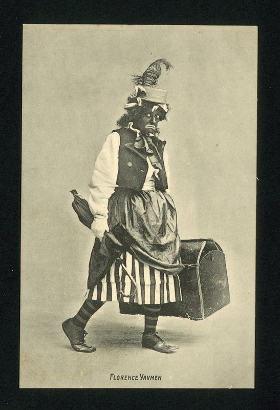 Florence Yaymen, comédienne et danseuse de music-hall anglaise (photo n/b) - English Photographer
