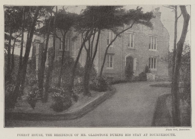 Forest House, la résidence de M. Gladstone pendant son séjour à Bournemouth - English Photographer