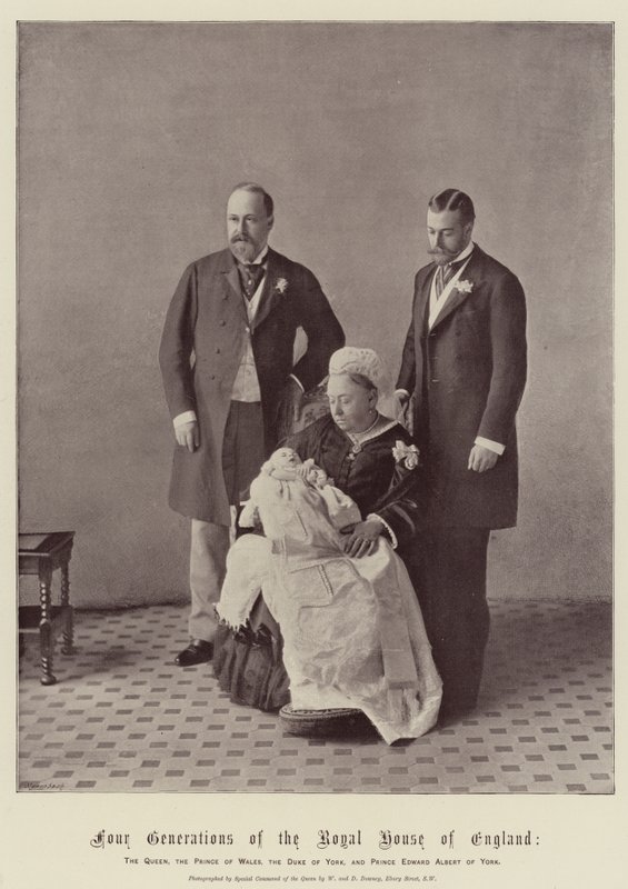 Quatre générations de la maison royale d