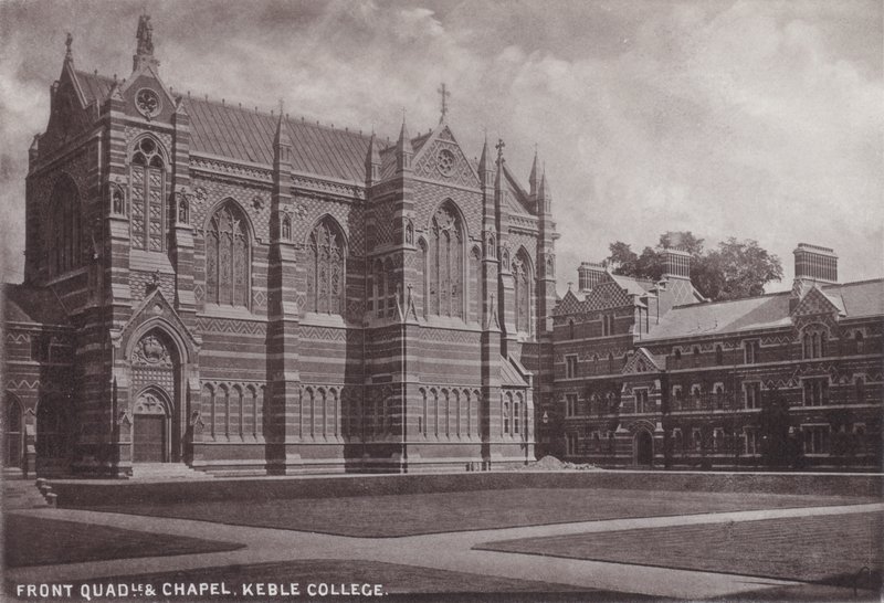 Façade de la cour et chapelle, Keble College - English Photographer