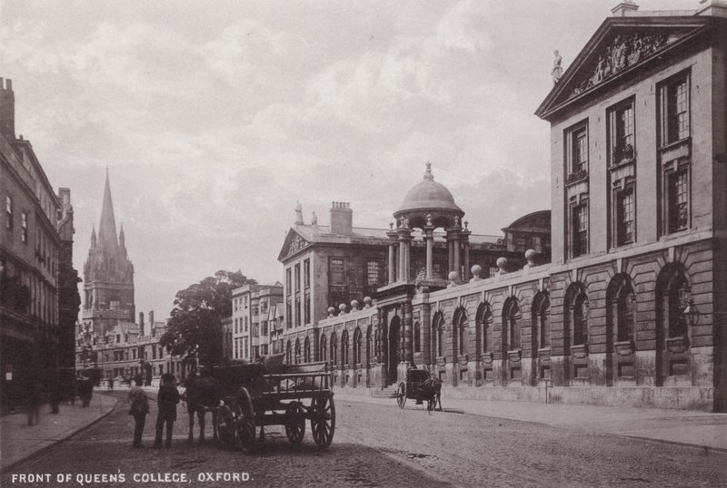 Façade du Queens College, Oxford - English Photographer