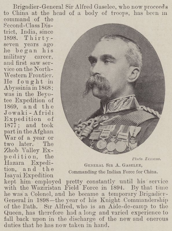 Général Sir A Gaselee, commandant la force indienne pour la Chine - English Photographer