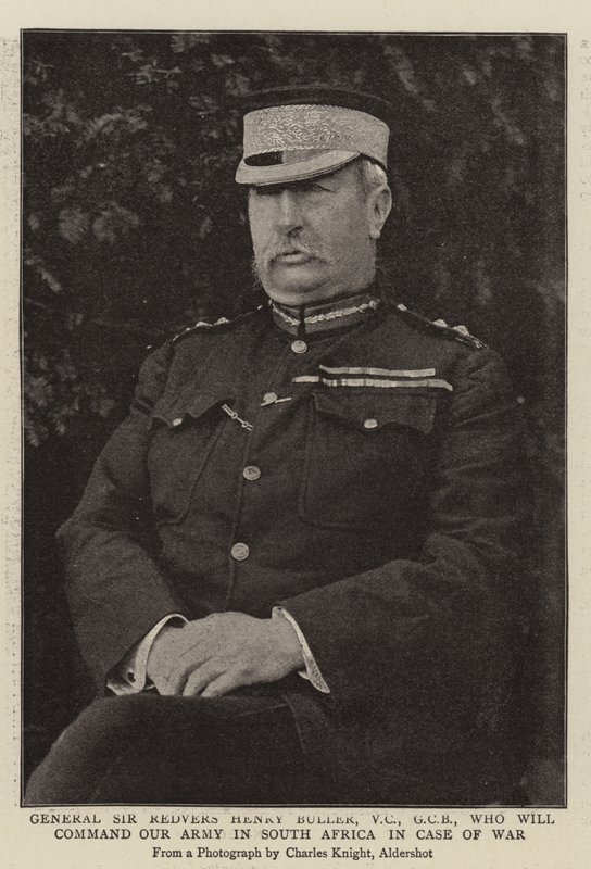 Le général Sir Redvers Henry Buller, VC, GCB, qui commandera notre armée en Afrique du Sud en cas de guerre - English Photographer