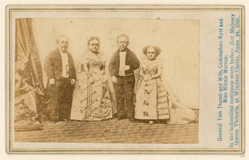 Général Tom Pouce et sa femme, Commodore Nutt et Miss Minnie Warren - English Photographer