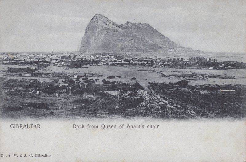 Gibraltar, rocher depuis la chaise de la reine d